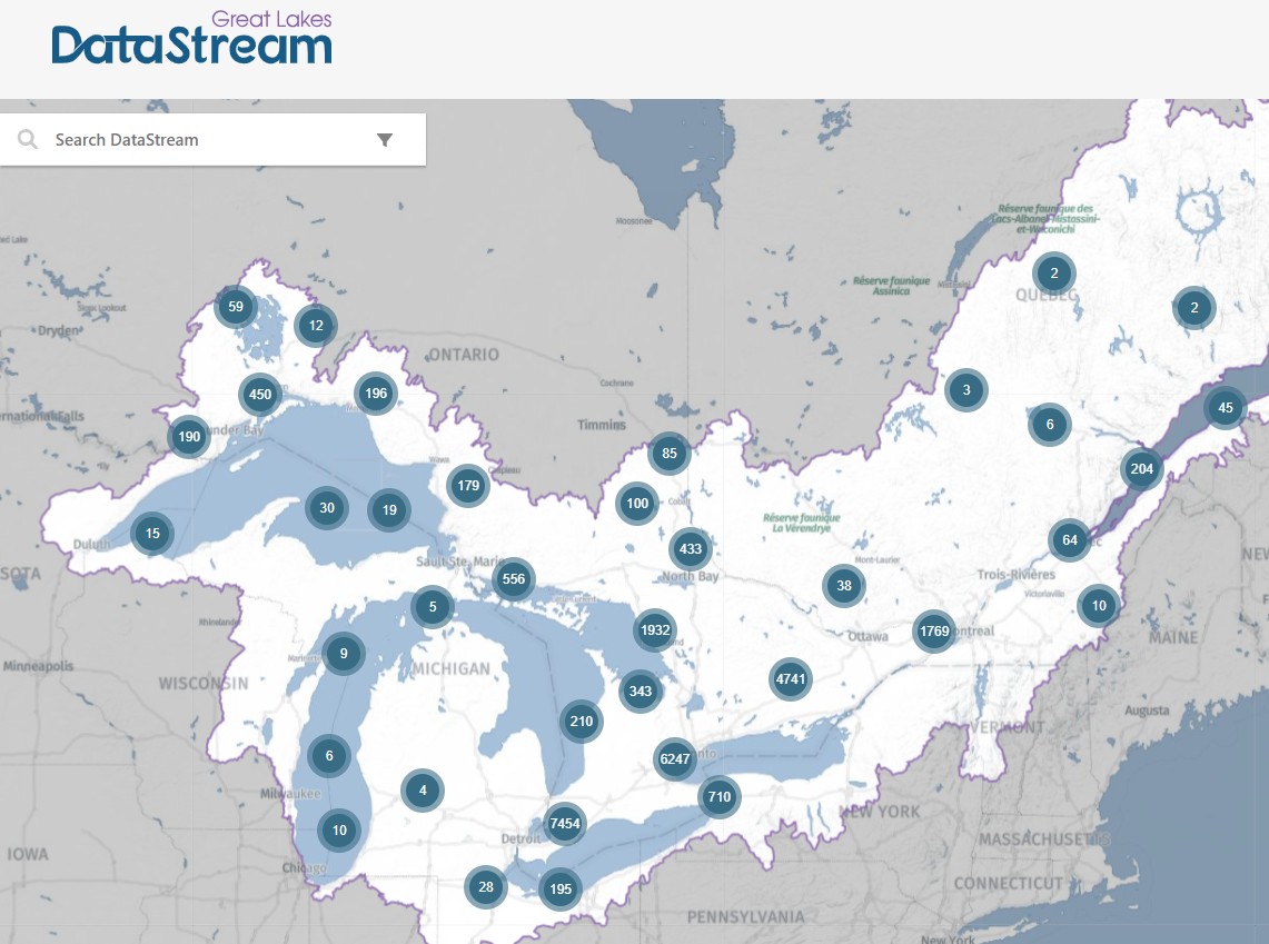 DataStream has regional hubs in the Great Lakes, Lake Winnipeg, the Mackenzie River Basin, the Atlantic region, and the Pacific region.